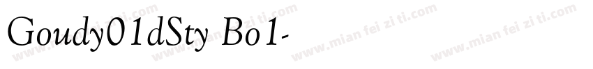 Goudy01dSty Bo1字体转换